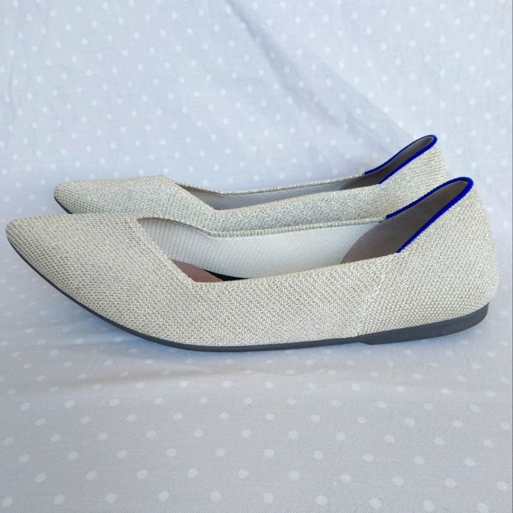 Rothy's The Flat II Diamond Twill Pointed Toe Flats - Picture 4 of 12
